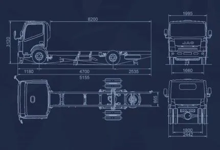 Изотермический фургон JAC N 120